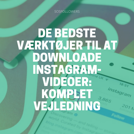 De bedste værktøjer til at downloade Instagram-videoer Komplet vejledning